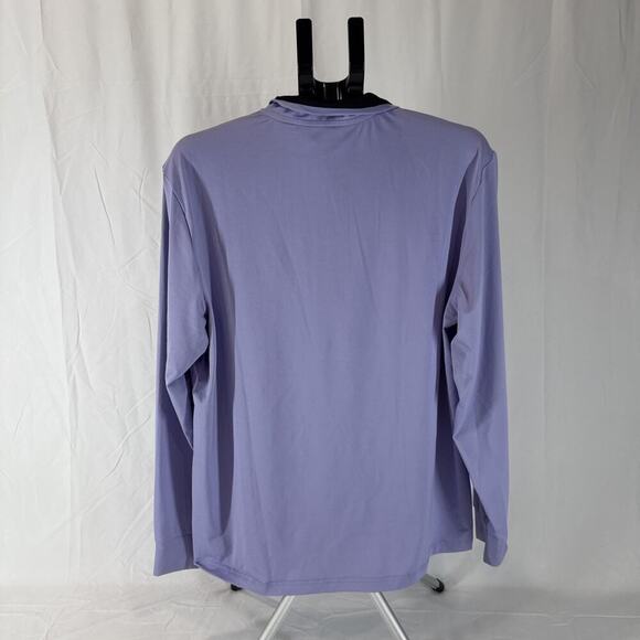 Polo Ralph Lauren Men Large Purple 1/4 Quarter Zip Performance Pullover Golf Gym - Picture 2 of 7